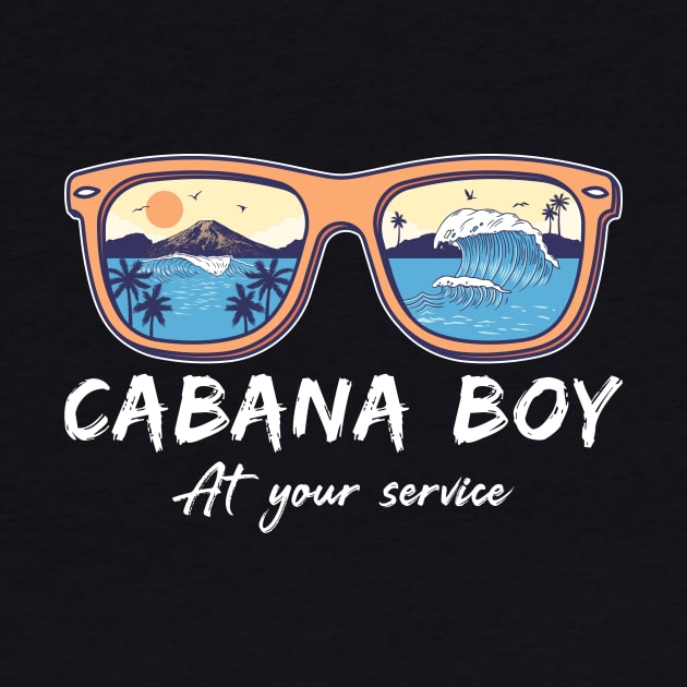 Cabana Boy At Your Service pool party by unaffectedmoor